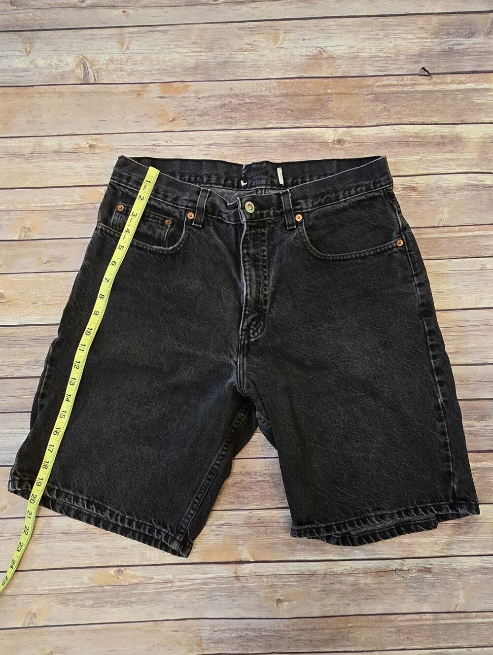Arizona Jean Company Black Denim Shorts - Relaxed Five-Pocket Cut